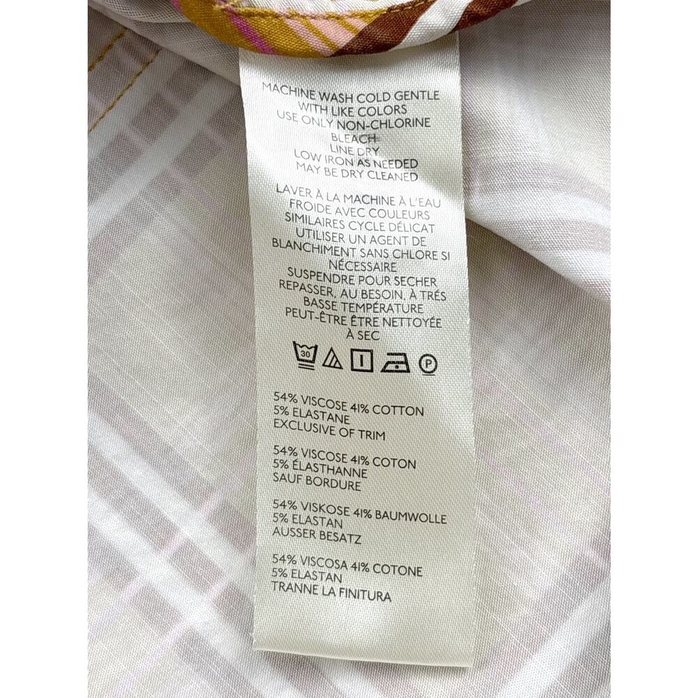 Anthropologie Maeve The Colette Mini Skirt in Yellow Plaid Size XL - Picture 9 of 12